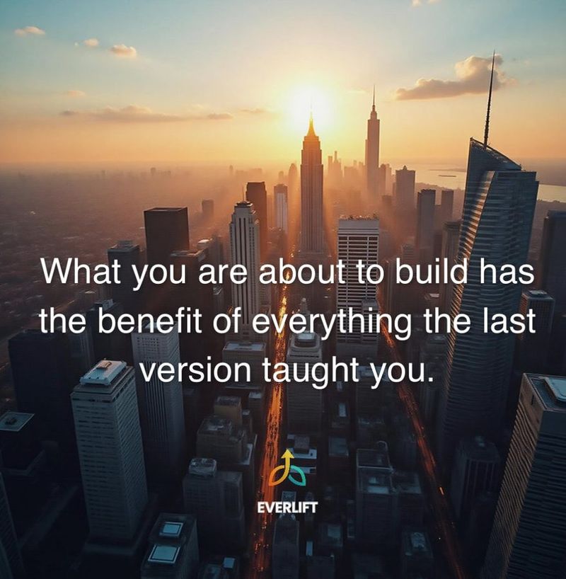 EVERLIFT quote card created from a motivational line.
