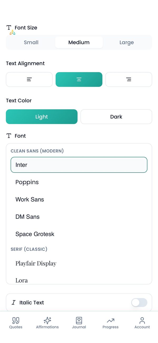 Everlift theme customization